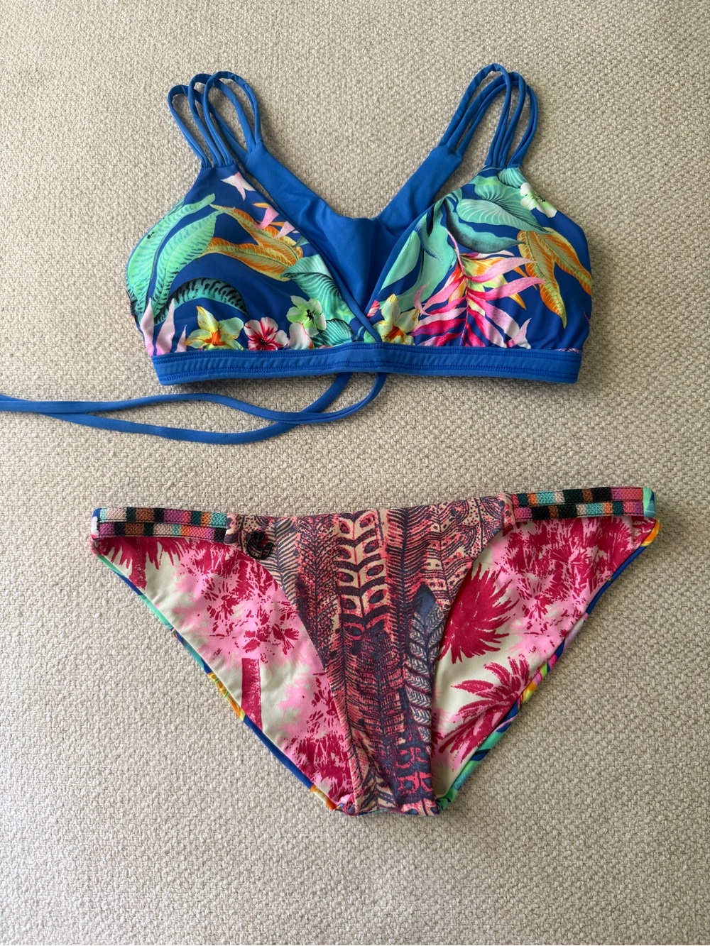 Maaji Reversible Bikini Set with Tropical Print